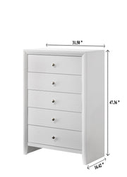 Evan White Panel Youth Bedroom Set - Gate FurnitureYouth Bedroom Set