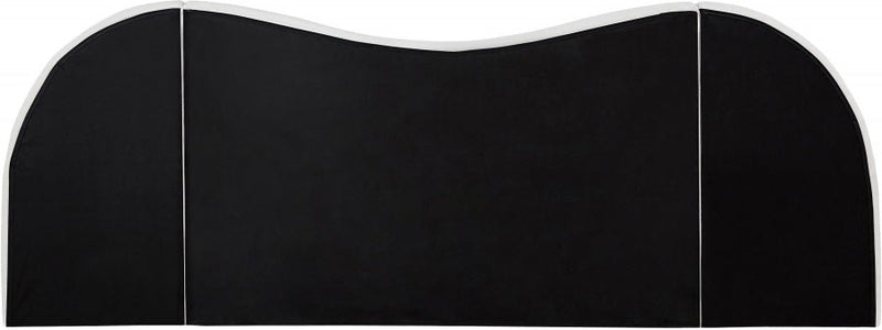 Everest Linen Textured Fabric King Bed (3 Boxes) White - Gate FurnitureKing Bed