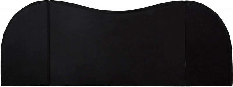 Everest Linen Textured Fabric Queen Bed (3 Boxes) Black - Gate FurnitureQueen Bed