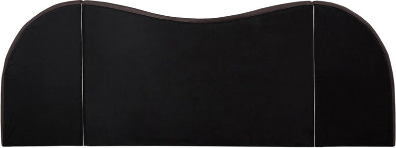 Everest Linen Textured Fabric Queen Bed (3 Boxes) Brown - Gate FurnitureQueen Bed