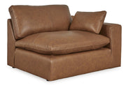 [EXCLUSIVE] Emilia Caramel Leather 3 - Piece Sofa - Gate FurnitureSectional