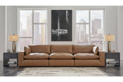 [EXCLUSIVE] Emilia Caramel Leather 3 - Piece Sofa - Gate FurnitureSectional