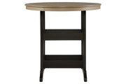 Fairen Trail Black/Driftwood Bar Table - Gate FurniturePub Table
