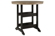 Fairen Trail Black/Driftwood Bar Table - Gate FurniturePub Table