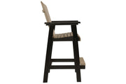 Fairen Trail Black/Driftwood Barstool (Set of 2) - Gate FurnitureBarstool