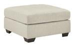 Falkirk Parchment Oversized Accent Ottoman - Gate FurnitureOttoman