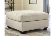 Falkirk Parchment Oversized Accent Ottoman - Gate FurnitureOttoman