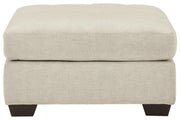 Falkirk Parchment Oversized Accent Ottoman - Gate FurnitureOttoman