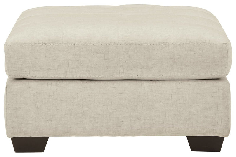 Falkirk Parchment Oversized Accent Ottoman - Gate FurnitureOttoman