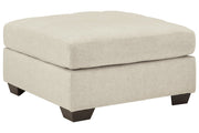 Falkirk Parchment Oversized Accent Ottoman - Gate FurnitureOttoman