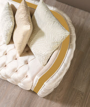 Fanci Ivory Velvet Sofa & Loveseat - FANCIIVORY-SL