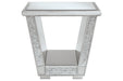 Fanmory Silver Finish End Table - T910-2 - Gate Furniture