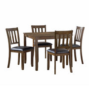 Faust Charcoal Brown 5 - Piece Dining Set - Gate FurnitureDining Room Set