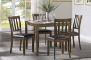 Faust Charcoal Brown 5 - Piece Dining Set - Gate FurnitureDining Room Set