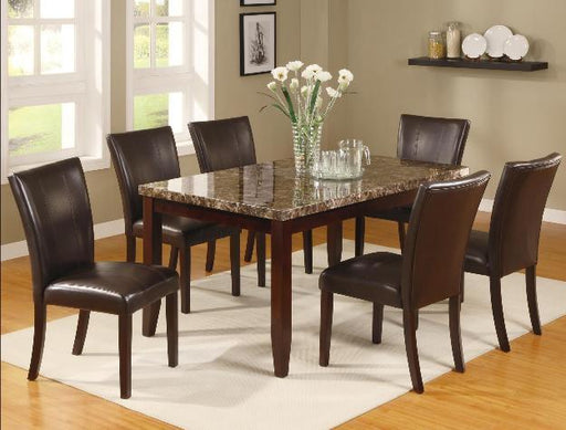 Ferrara Brown Faux Marble Dining Table - 2221T-3864 - Gate Furniture