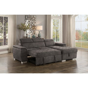 Ferriday Taupe Storage Sleeper Sectional - Gate FurnitureSleeper Sectional