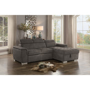 Ferriday Taupe Storage Sleeper Sectional - Gate FurnitureSleeper Sectional