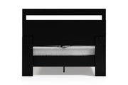 Finch Black/Brown Queen Panel Platform Bed - Gate FurnitureQueen Bed