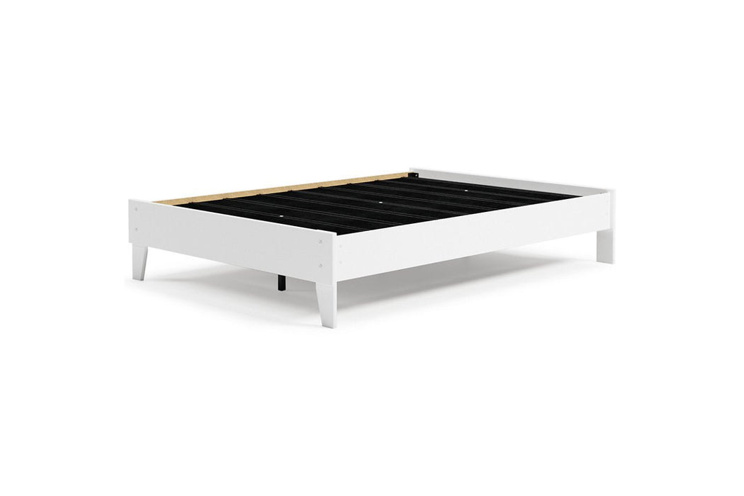 Finch White Full Platform Bed - EB3477-112 - Gate Furniture