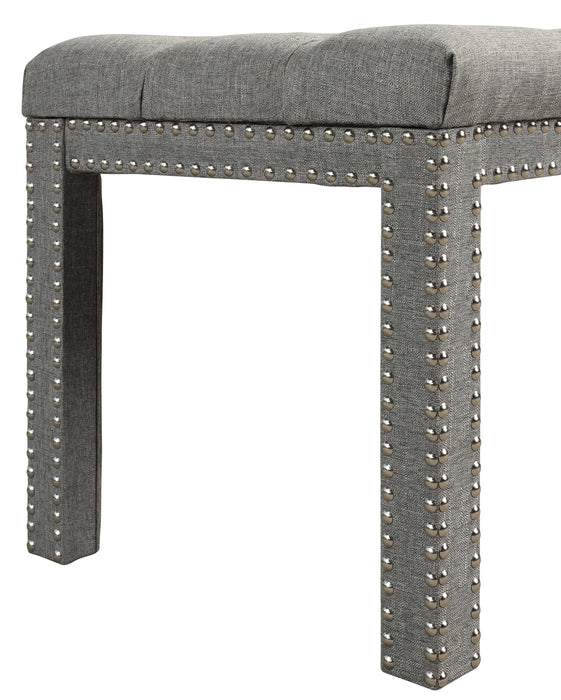 Finley Gray Accent Bench - 4945 - Gate Furniture