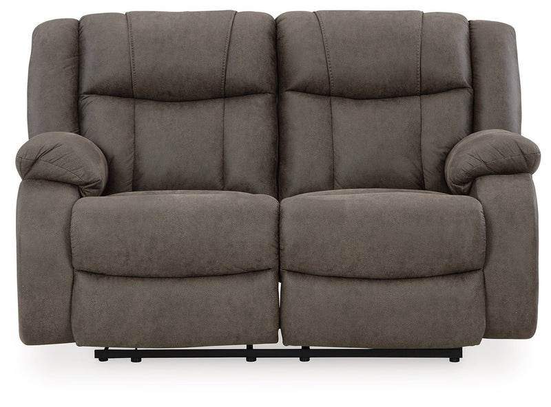 First Base Reclining Loveseat - Gate FurnitureLoveseat