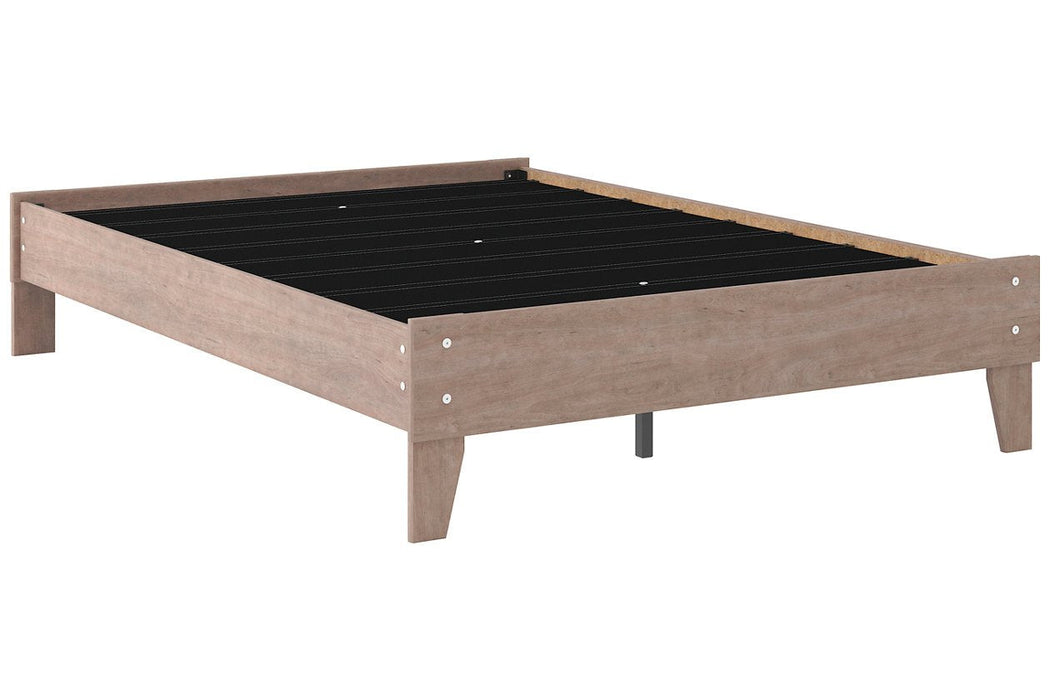 Flannia Gray Full Platform Bed - EB2520-112 - Gate Furniture
