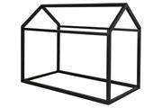 Flannibrook Black Twin House Bed Frame - Gate FurnitureFoundation