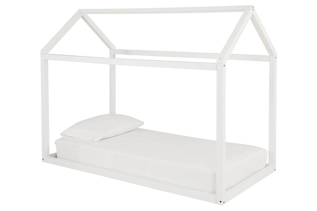 Flannibrook White Twin House Bed Frame - B082-261 - Gate Furniture