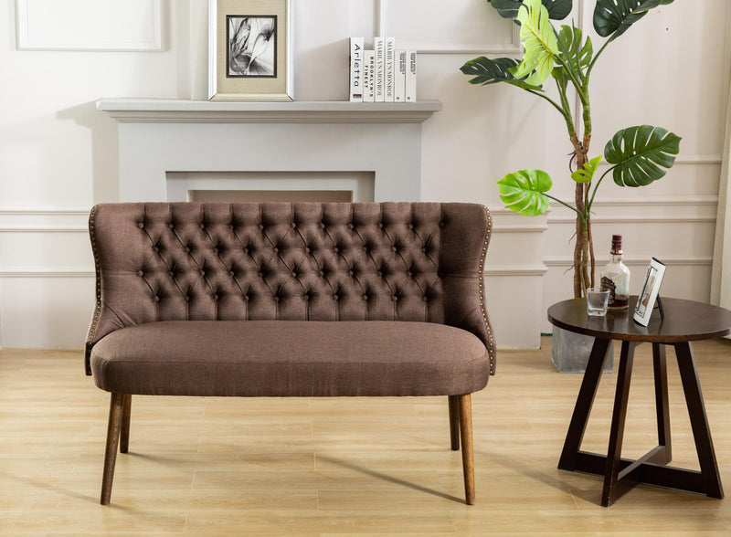 Flora Chocolate Bench - Gate FurnitureAccent Bench