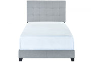 Florence Gray Upholstered Twin Bed - Gate FurnitureTwin Bed