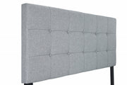 Florence Gray Upholstered Twin Bed - Gate FurnitureTwin Bed