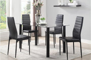 Florian Black Dining Set - Gate FurnitureDining Room Set
