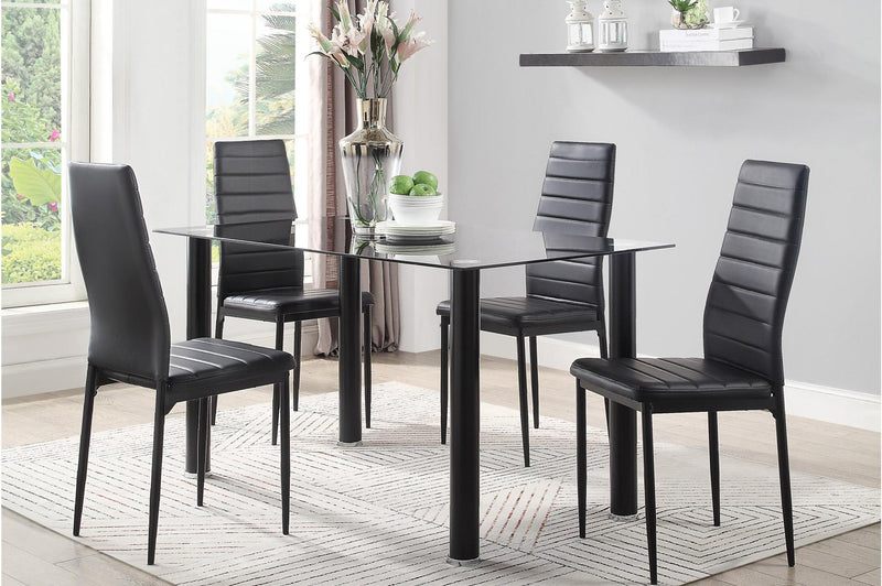 Florian Black Dining Set - Gate FurnitureDining Room Set