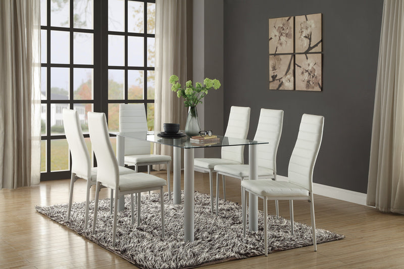 Florian White Dining Set - Gate FurnitureDining Room Set