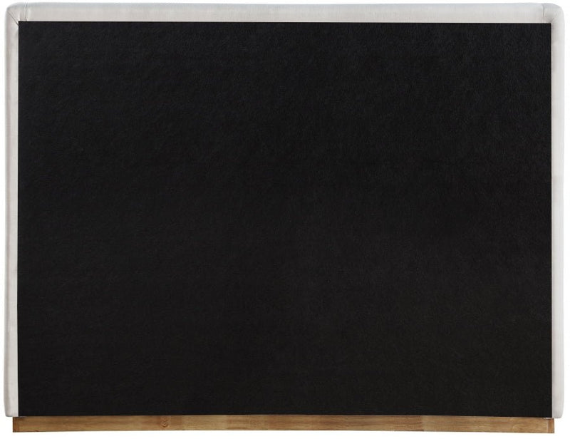 Flynn Linen Textured Fabric Full Bed Cream - FlynnCream-F