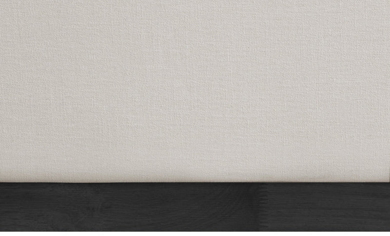 Flynn Linen Textured Fabric King Bed Beige - Gate FurnitureKing Bed