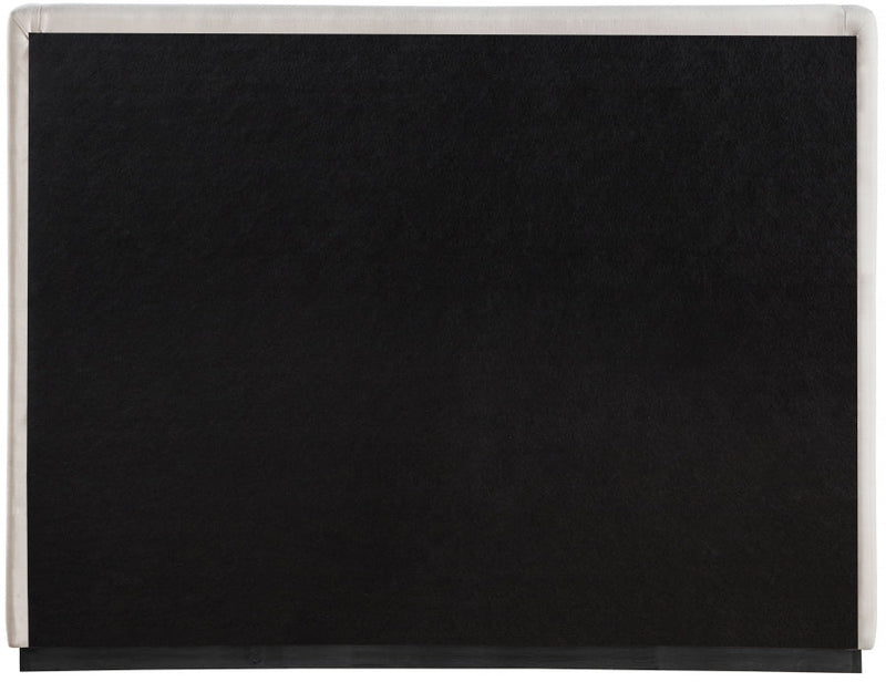 Flynn Linen Textured Fabric King Bed Beige - Gate FurnitureKing Bed