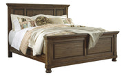 Flynnter Medium Brown King Panel Bed - Gate FurnitureKing Bed