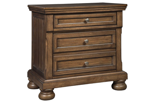 Flynnter Medium Brown Nightstand - Gate FurnitureNightstand