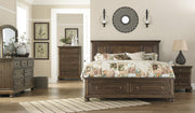 Flynnter Medium Brown Storage Platform Bedroom Set - Gate FurnitureBedroom Set