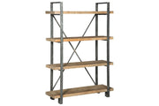 Forestmin Brown/Black Bookcase - Gate FurnitureBookcases