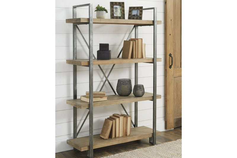Forestmin Brown/Black Bookcase - Gate FurnitureBookcases