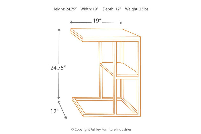 Forestmin Natural/Black Accent Table - Gate FurnitureTable