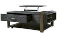 Forleeza Dark Gray Lift-Top Coffee Table - T949-9 - Gate Furniture
