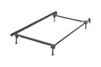 Frames and Rails Metallic Twin/Full Bolt on Bed Frame - B100-21 - Gate Furniture