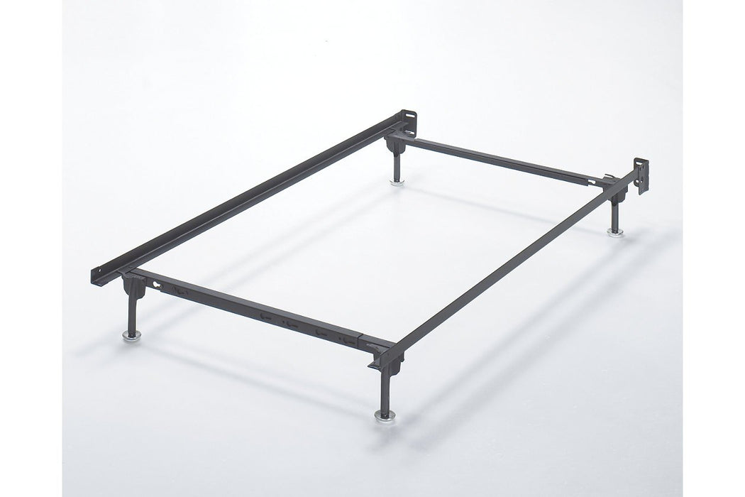 Frames and Rails Metallic Twin/Full Bolt on Bed Frame - B100-21 - Gate Furniture