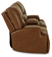 Francesca Power Reclining Loveseat with Console - Gate FurniturePower Reclining Loveseat