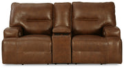 Francesca Power Reclining Loveseat with Console - Gate FurniturePower Reclining Loveseat