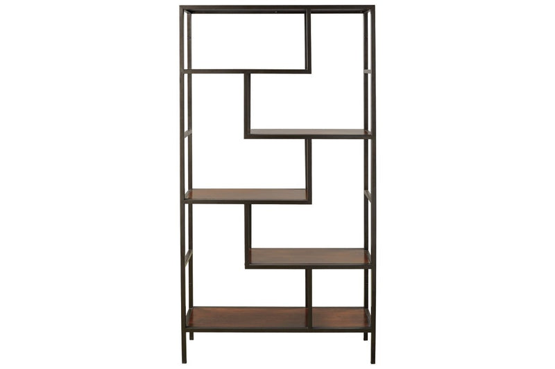 Frankwell Brown/Black Bookcase - Gate FurnitureBookcases
