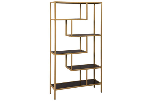Frankwell Gold Finish Bookcase - Gate FurnitureBookcases